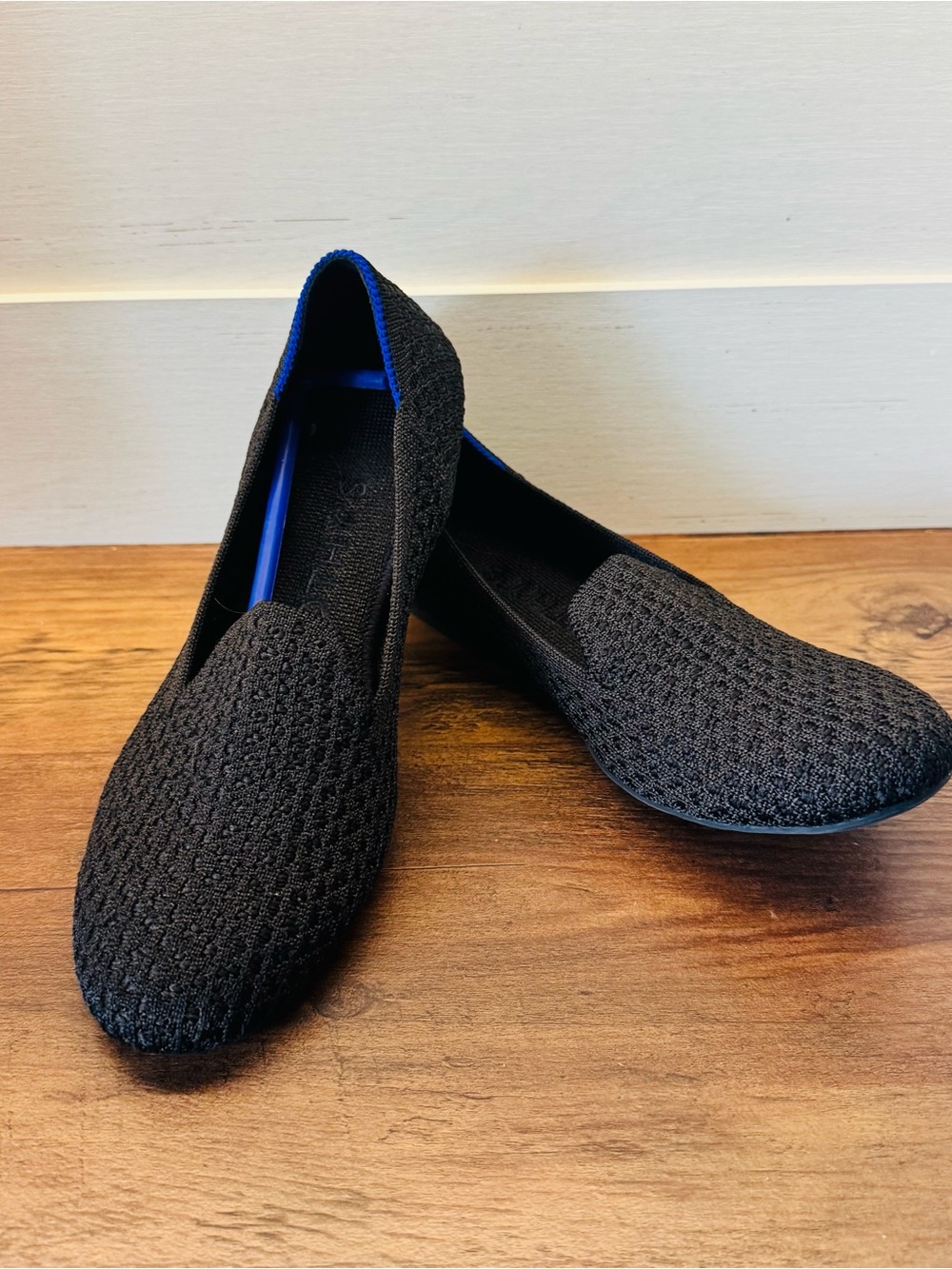NEW Rothy’s The Flat Round Toe Knit‎ Flats Black Women’s Size 6